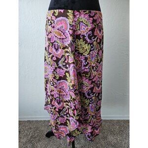 Jones New York Sz 12 Floral Skirt Asymmetrical Hem Fairycore Y2K Barbiecore